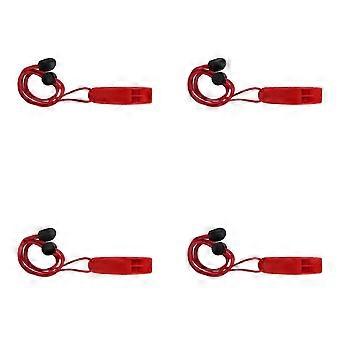 Safety Signaling Whistle compatible with Kayaking Fishing Boating Swimming Hiking Portable 120dB Loud Blast Emergency Whistle Red