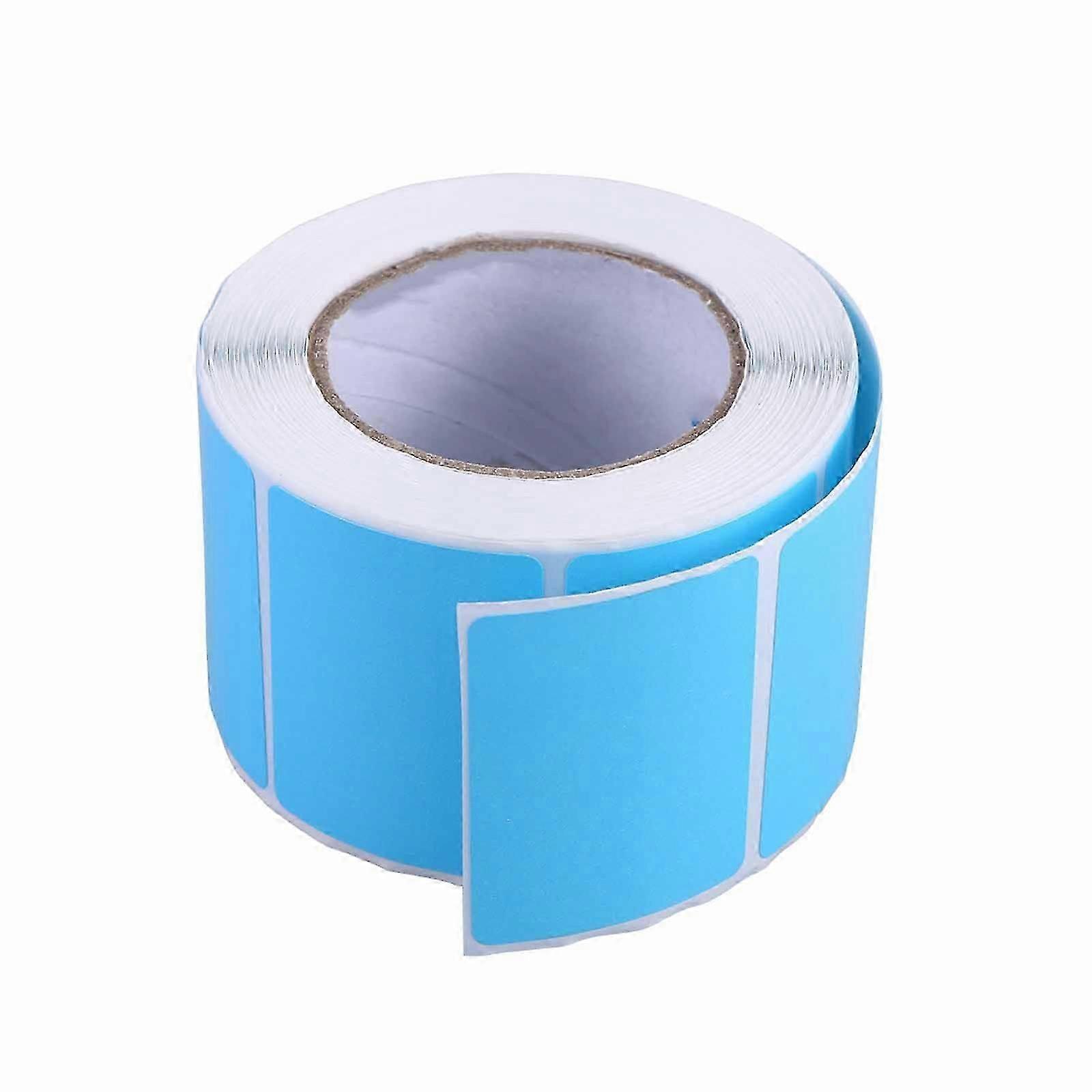 Colored Thermal Labels Thermal Transfer Printer Paper for Roll Blue