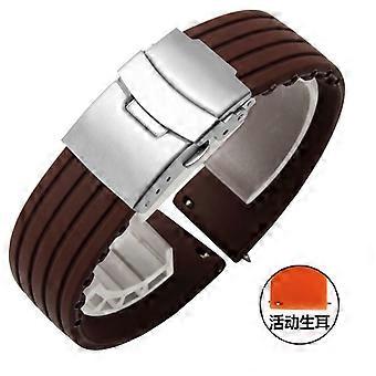 Suitable for 20mm 22mm Quick Release Silicone Watch Bands For Samsung Active 43mm 47mm for Fossil Watch Strap 18mm 24mm Rubber Sport Bands watch strap