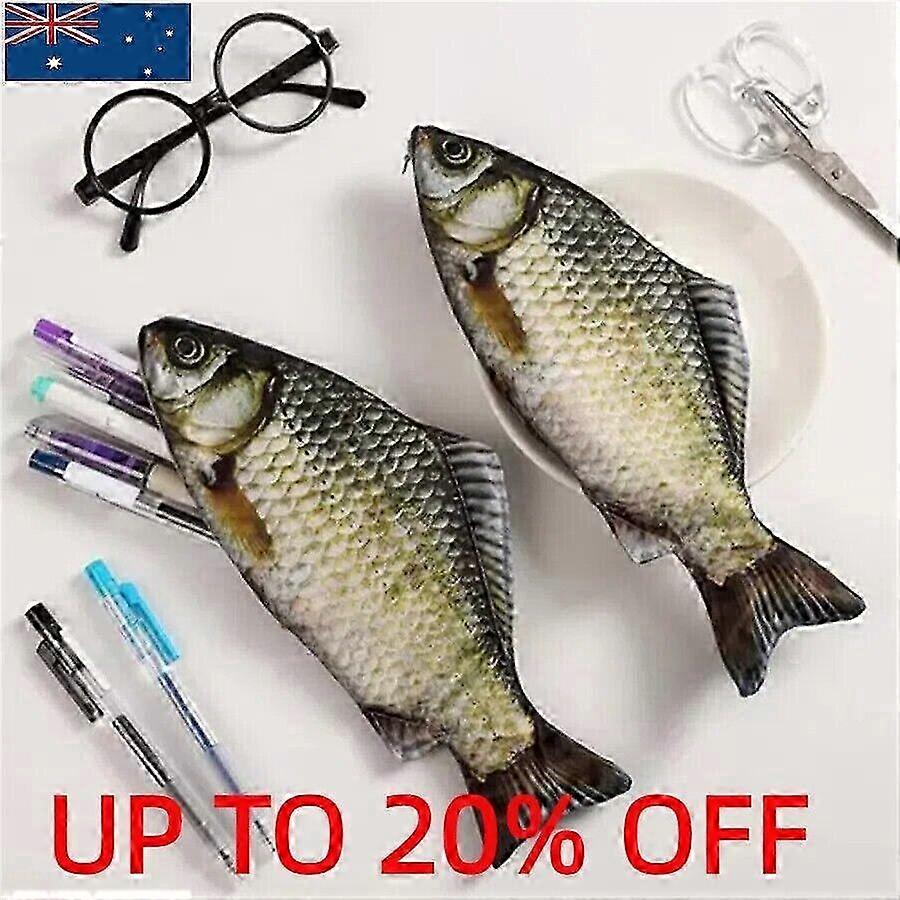 Fun Fish-Shaped Nylon Stationery Pouch