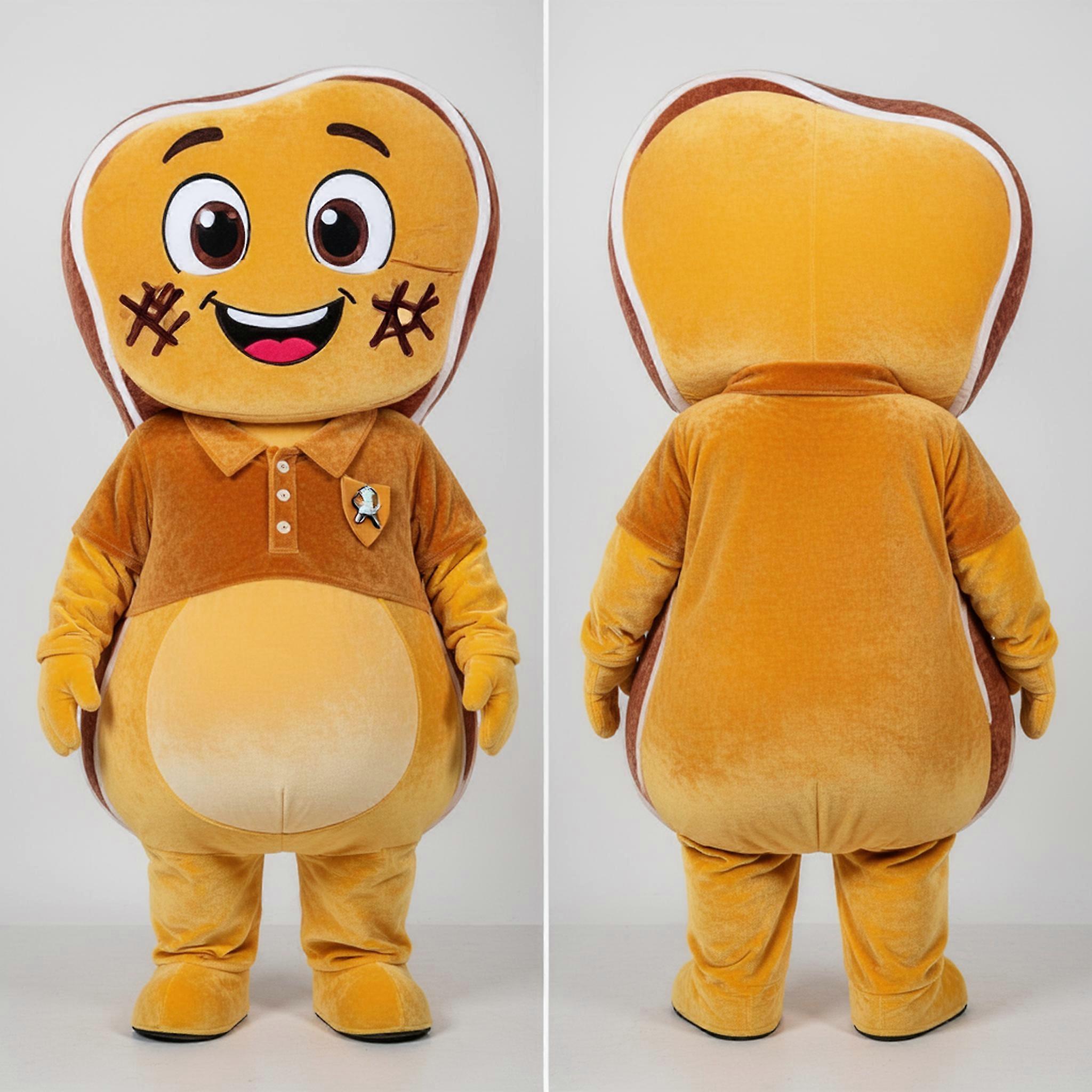 MASTICOT Golden Grilled Steak Mascot