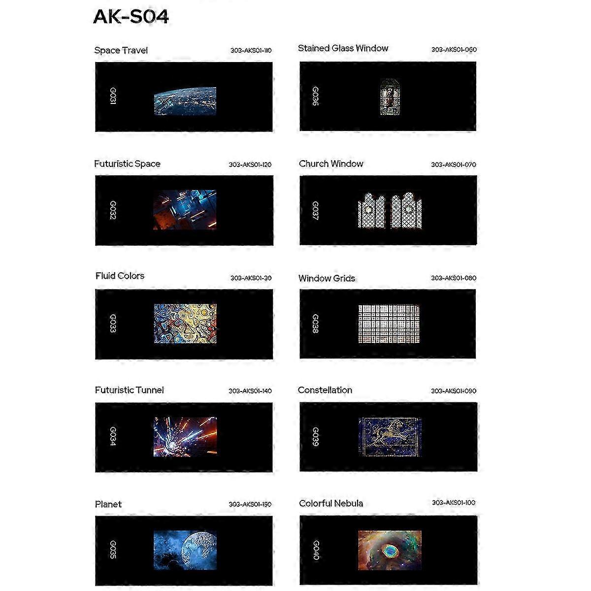 AK-R21-Compatible 10-Pattern Slides