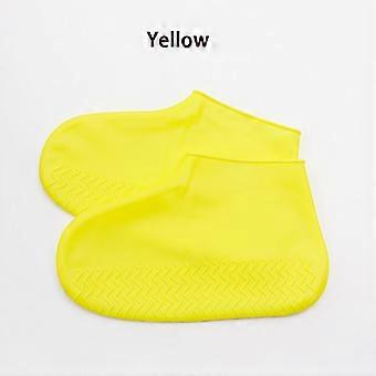 1 Pair Silicone Waterproof Shoe Covers for Children & Adults Wear-Resistant Portable Rainwater Shoes Cover Reusable for Wet Days