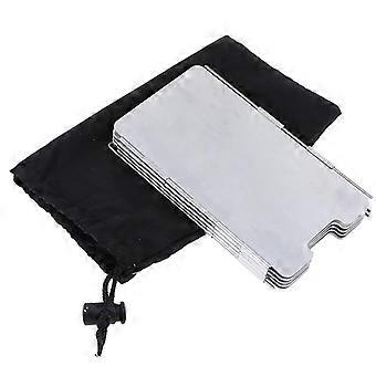 9 Plate Foldable Burner Windshield Outdoor Camping Cooking Gas Stove Wind Shield