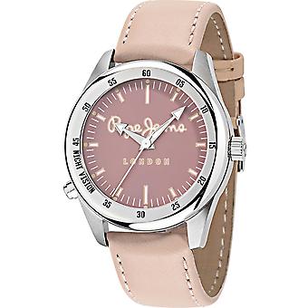 Pepe jeans watches disco-tech Watch for Women Analog Quartz with Cowhide Bracelet R2351118005