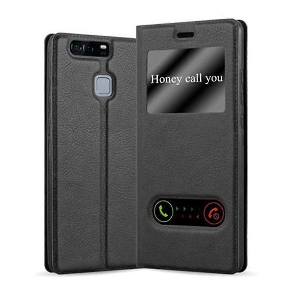 Case compatible with Huawei P9 - with 2 viewing windows