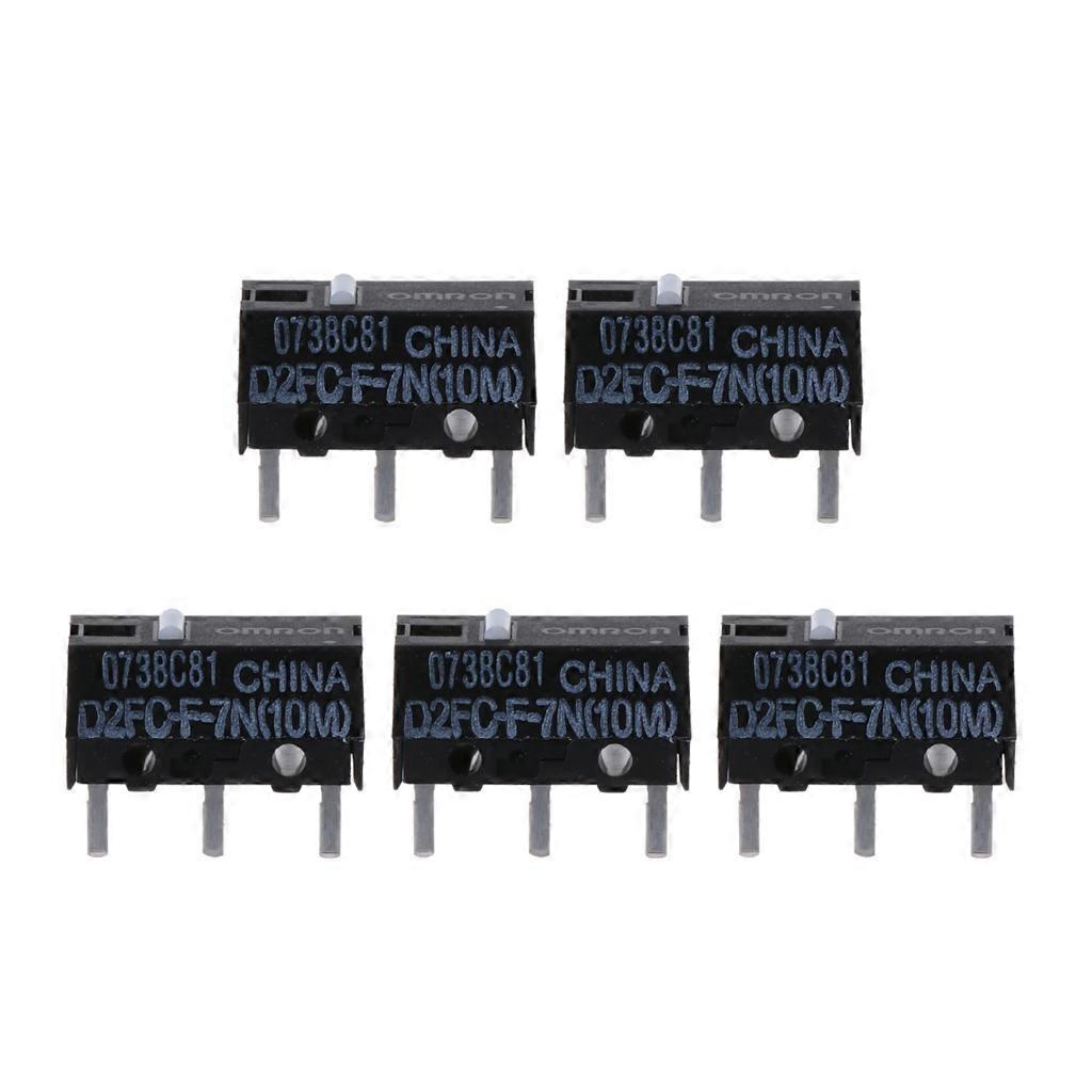 5Pcs Omron Mouse Micro Switch D2FC-F-7N (10M) for Logitech Microsoft Button