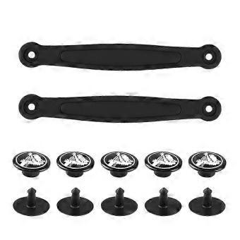 Replacement Clogs Heel Straps with Rivets Wear Resistant PVC Clogs Strap For Clogs Sandals Repair Beach Shoe Accessories White-brnv