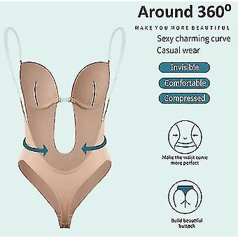 Femmes dos nu shapewear col V profond Body Shaper pour bas dos - Main Image