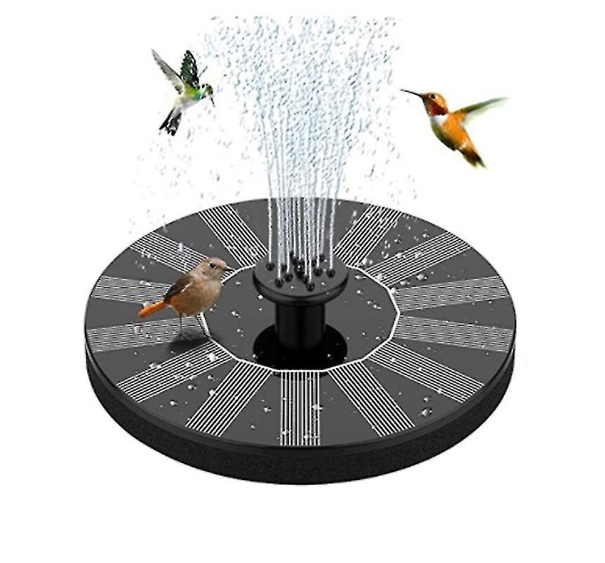 Fontaine Solaire Avec Pompe Flottante - 6 Effets D'Eau Pour Bassin, Étang Ou Fontaine à Oiseaux