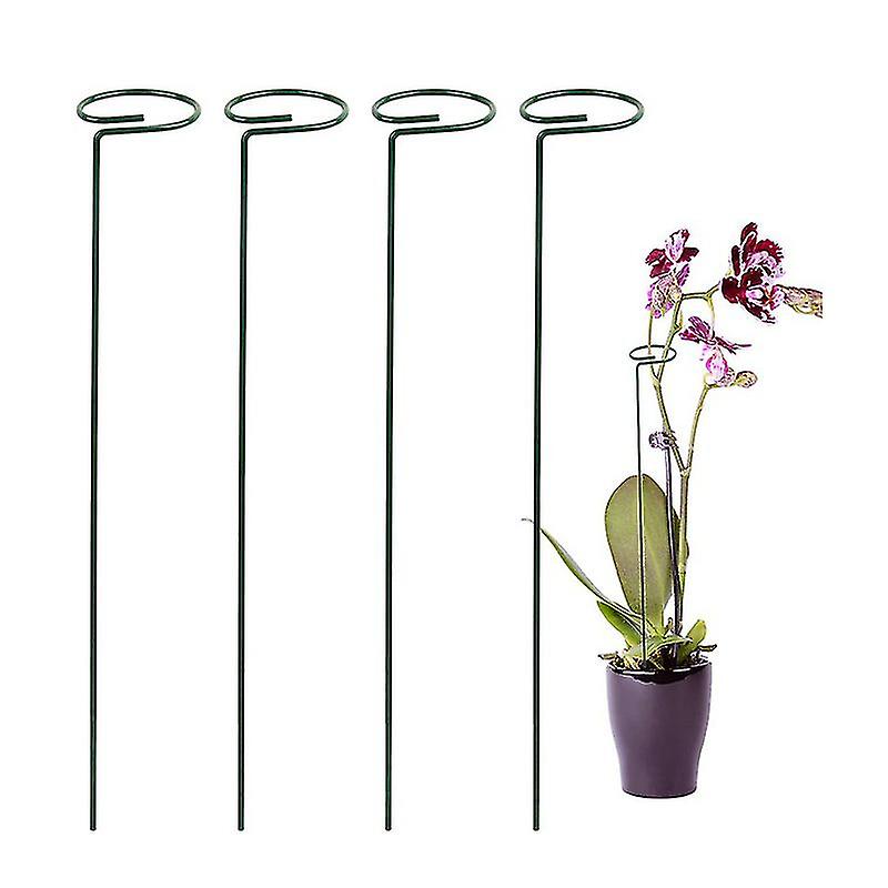 5pcs Garden Support Stake Ring Metal Garden Plant Supports Single Stem Shrub Holder For Plants Rose Flowers Vegetables Vine