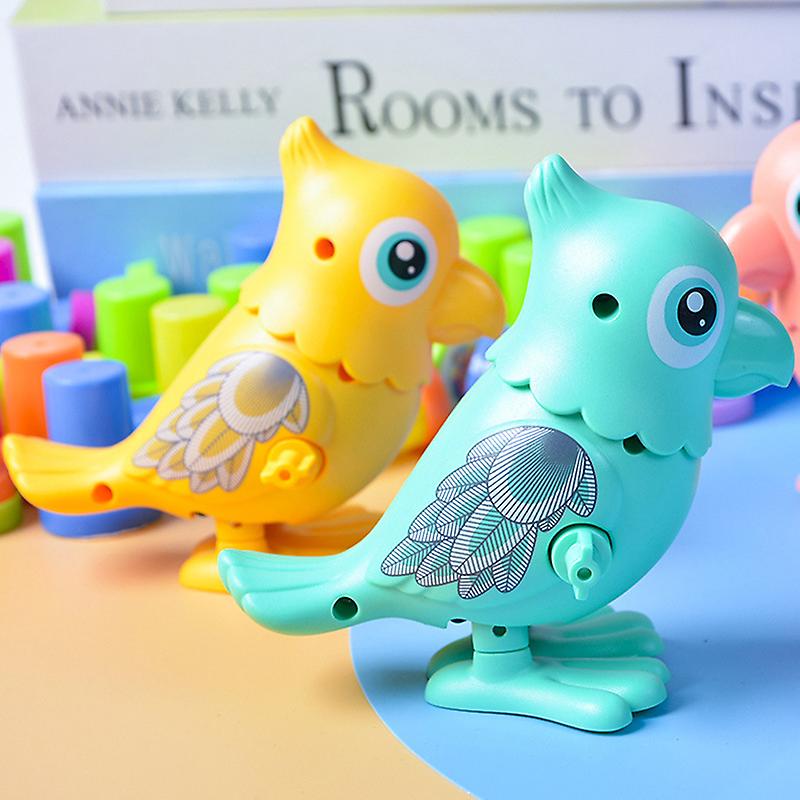 1pcs Children's Clockwork Toy Parrot Wind Up Toys Fun Gifts Kids Educational Toy