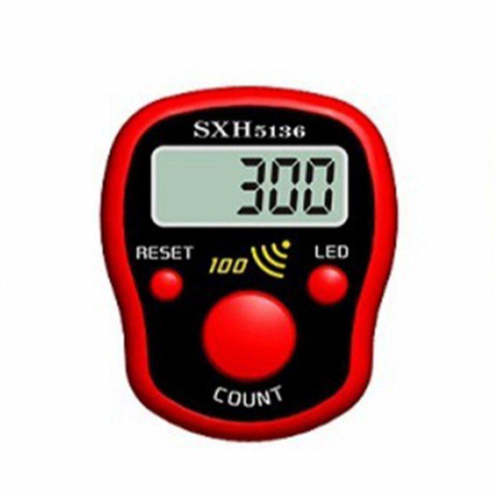 Rotes LCD Elektrisches Digitaldisplay Mini Stitch Marker Reihe Finger Zähler