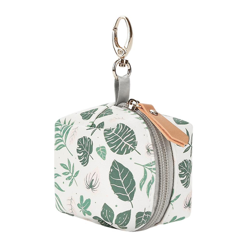 Pacifier Case Portable Multifunctional Waterproof For Infants Green Leaf