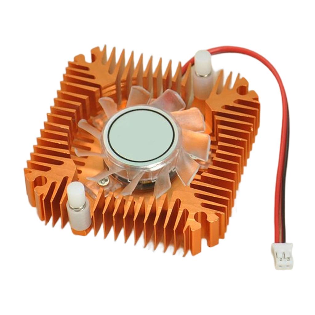 CPU Grafik Køleplade Ventilator Køleplade Langvarig brug Højhastighedsventilator 5,5 cmx5,5 cm