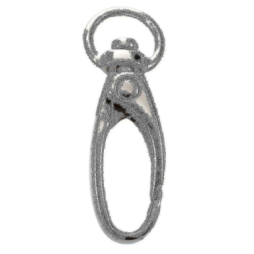 10 Pcs D Swivel Trigger Clips Hooks Metal Key Ring Lobster Clasps