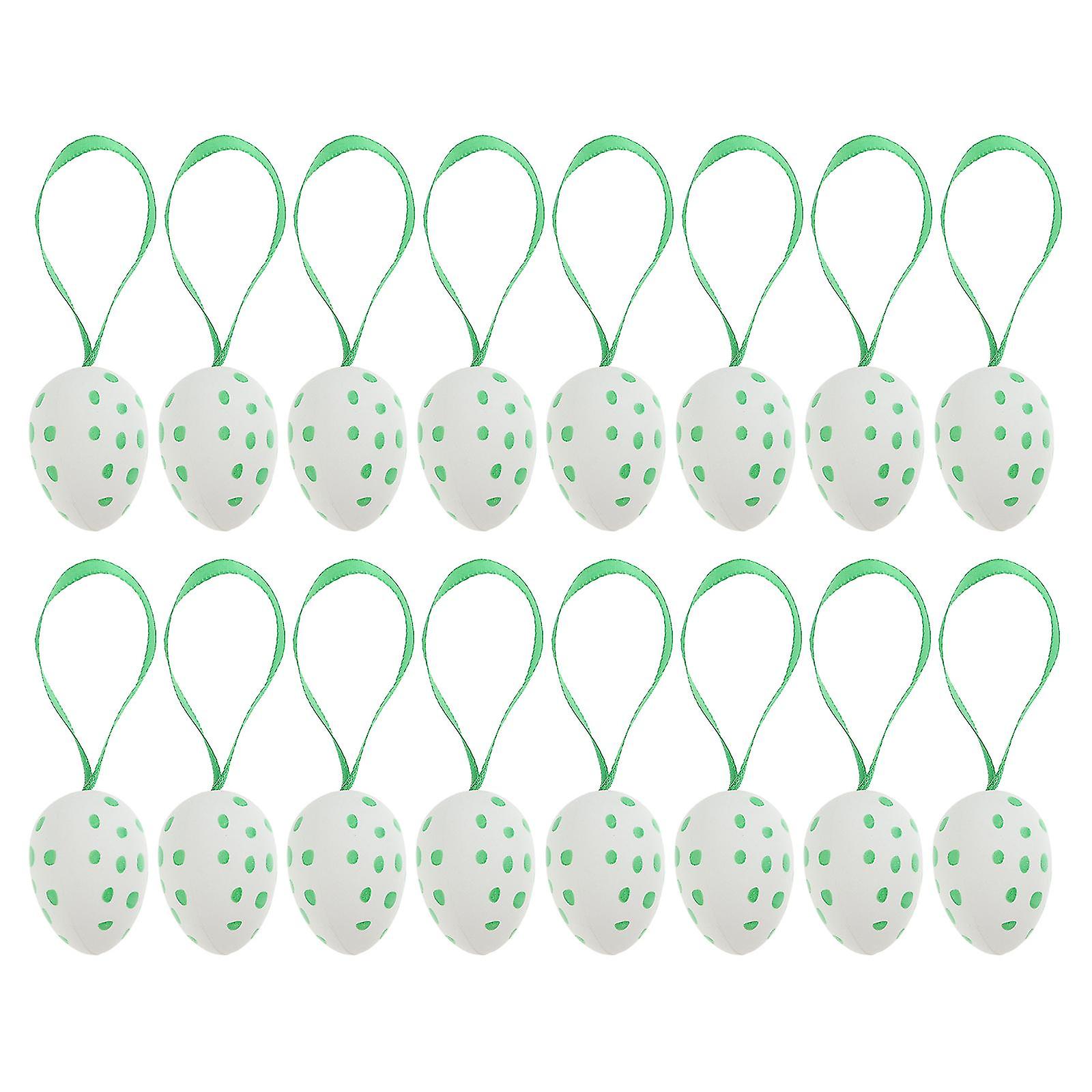 50pcs Easter Eggs Toy Plastic Easter Eggs Pendant Easter Party Decorations