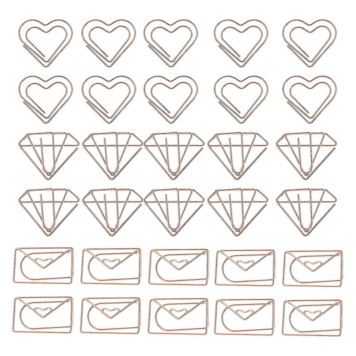 30pcs Document Organizing Paper Clip Metal File Note Clip