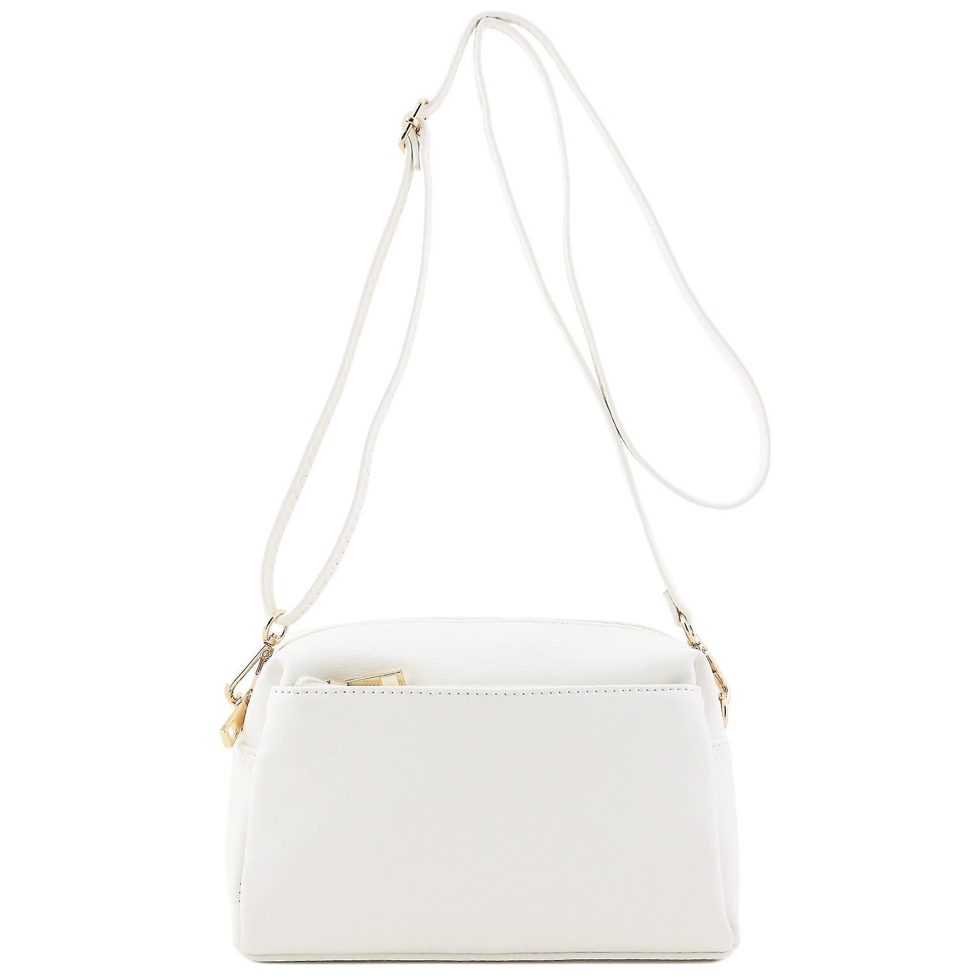 Triple Zip Small Crossbody Bag