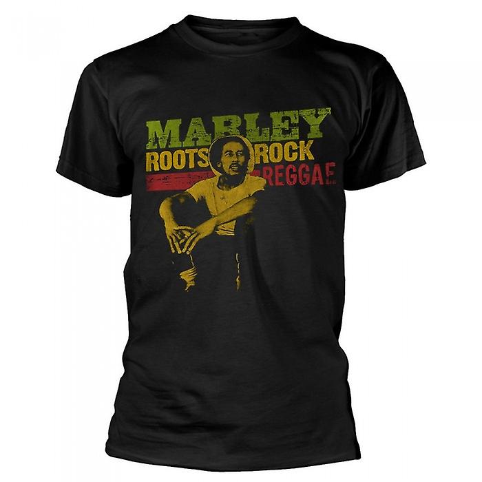 Bob Marley Unisex Adult Roots Rock Reggae T-Shirt