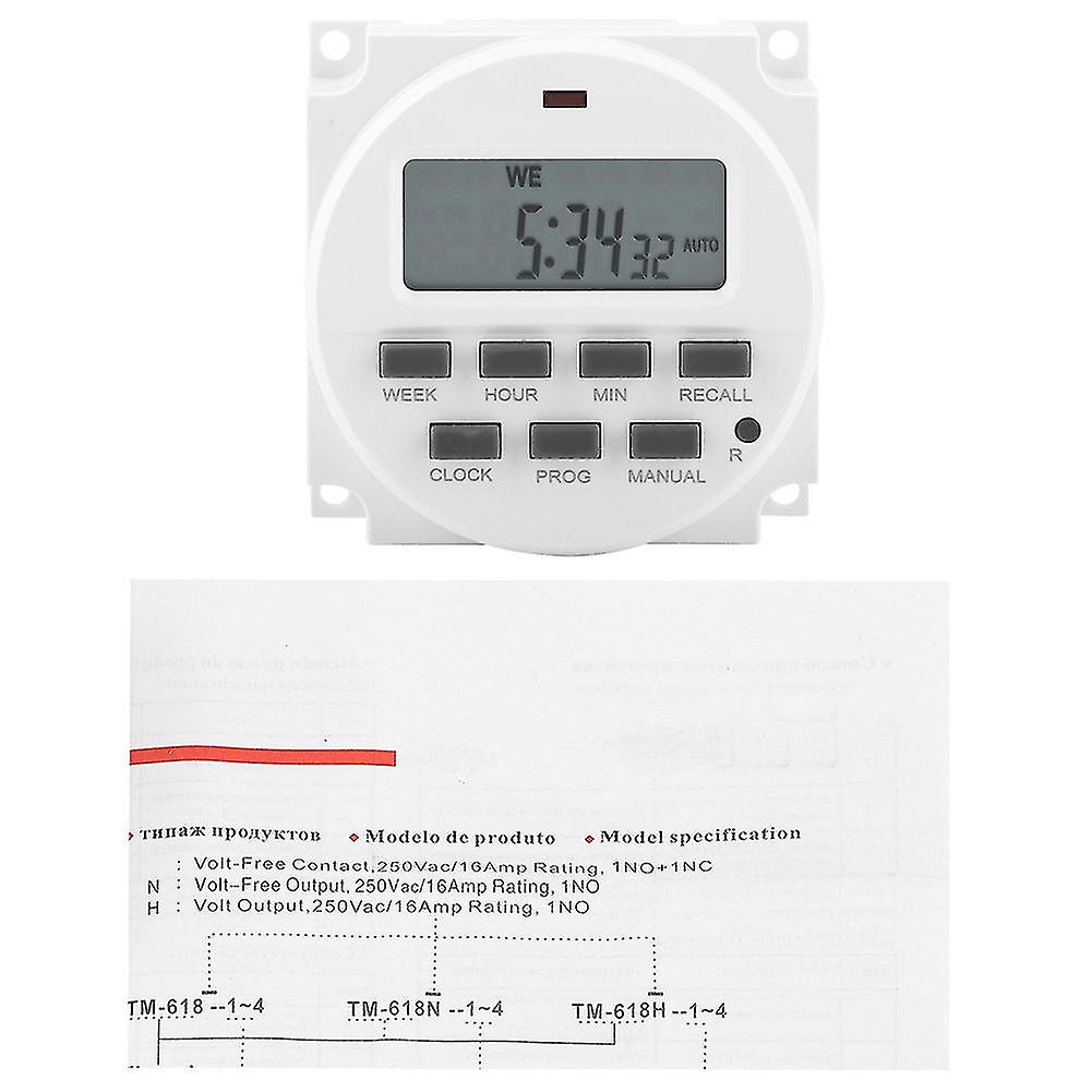 Digital Electric Durable Programmable Smart Control Switch Timer(110V)