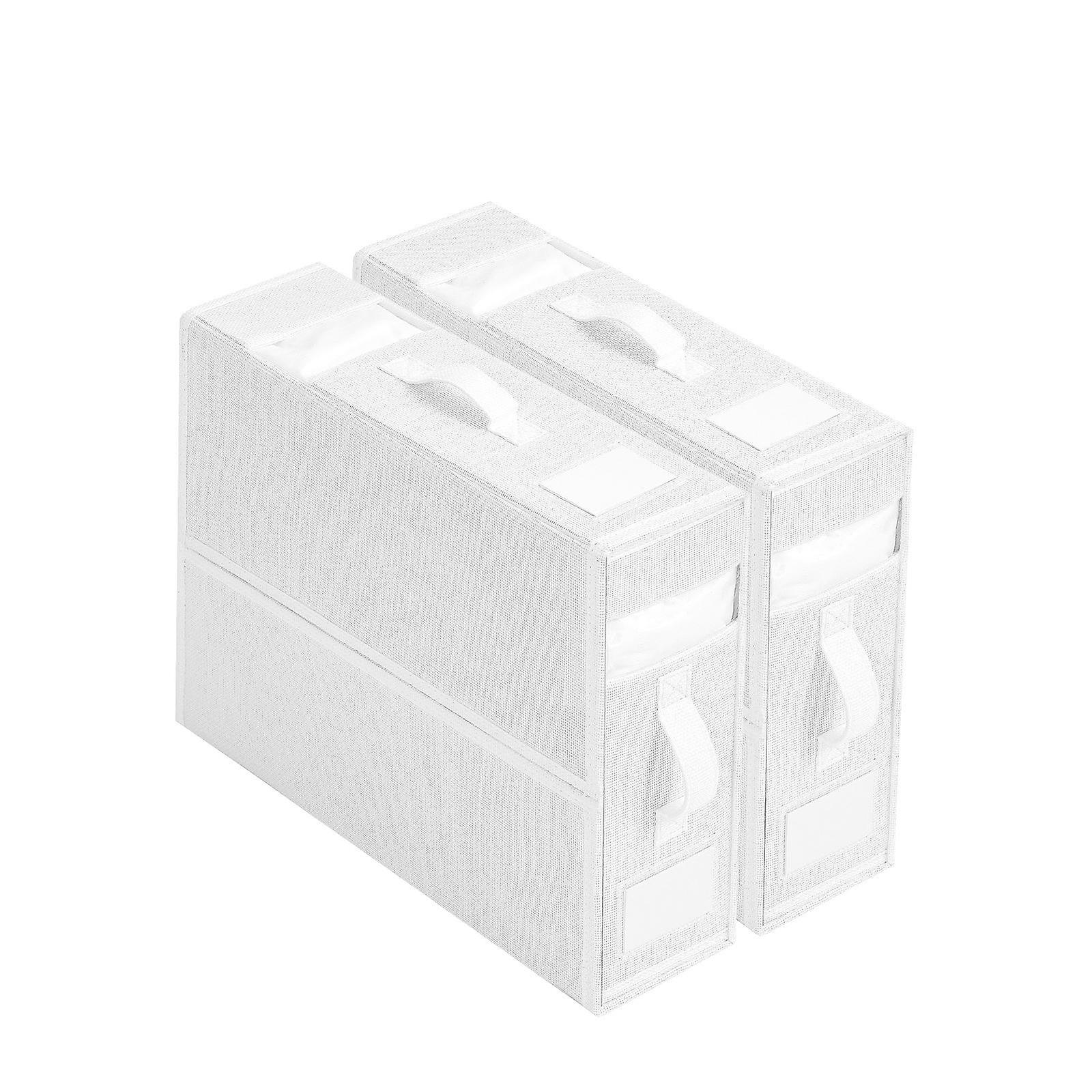 Sheet Set Organizer Windowable Zipper Folding Blanket Organizer Closet Bedding Storage