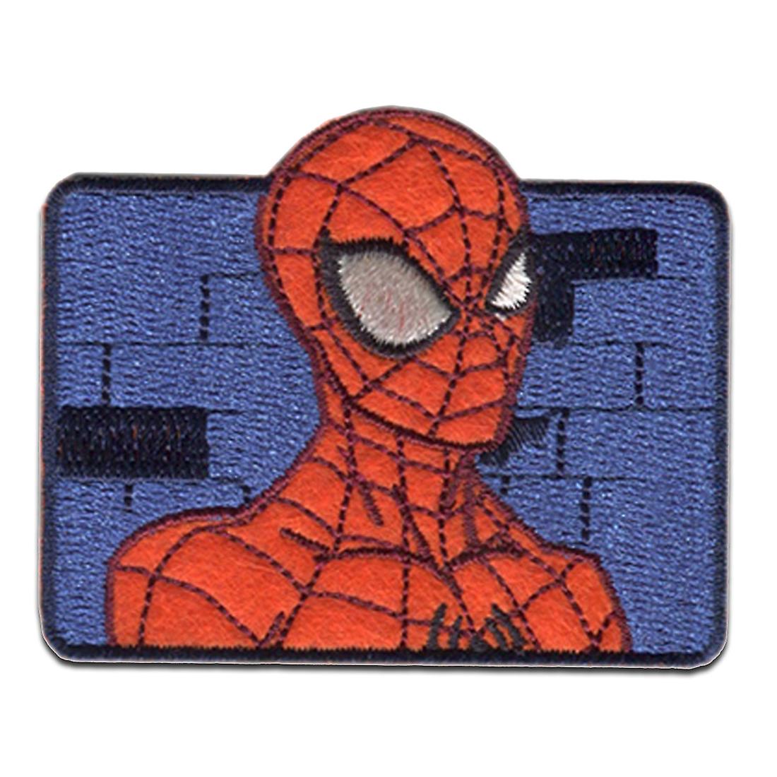 Marvel © Spiderman Comic Wall - patch, iron-on patch, size: 6 x 5.8 cm