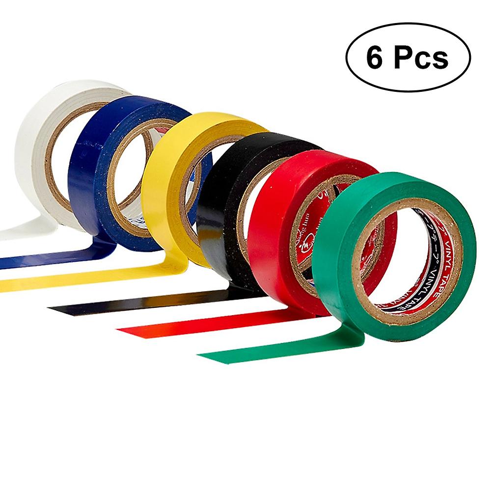 6 PCS Cassette Bandes Coloré Bande Agrafes Agrafeuse Emballage Ruban Articles Ménagers