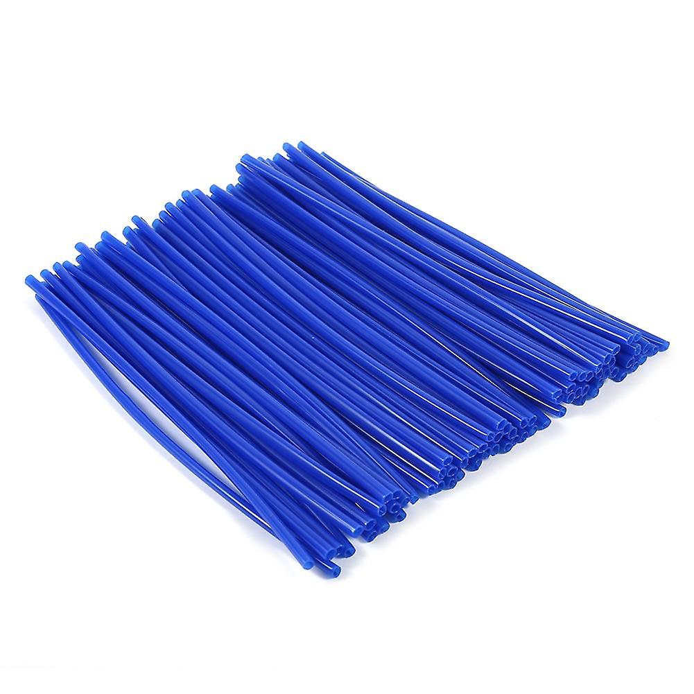 72-Piece Universal Motocross Rim Spoke Wrap Kit, Blue