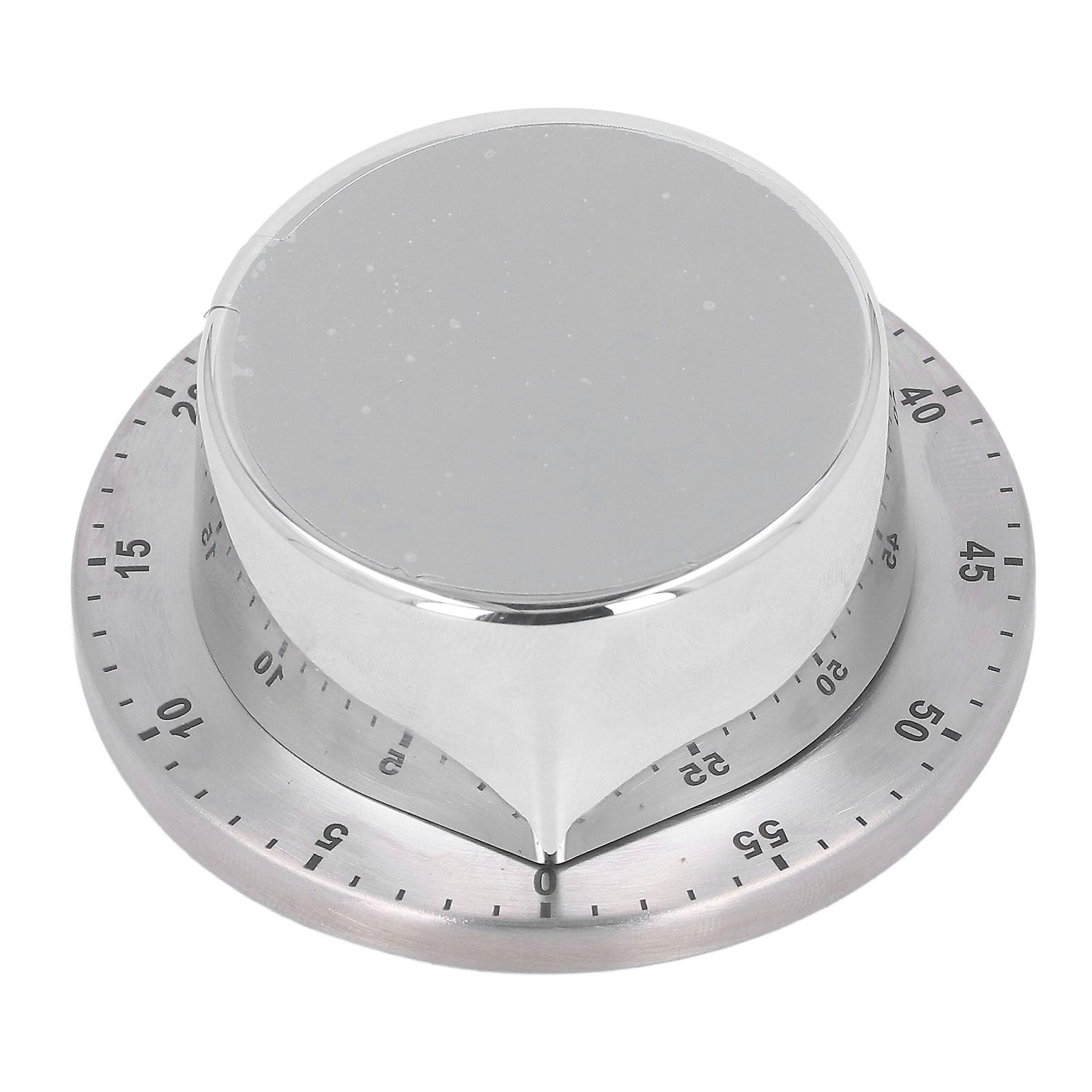 Wind Up Timer Magnetic Suction Outdoor Training 60 Minutes Manual Countdown Timer White