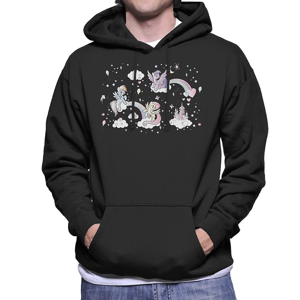 My Little Pony Squad On Fluffy Clouds Men's Hooded Sweatshirt
