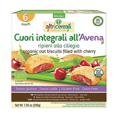 Whole oat hearts stuffed with cherry 6 units