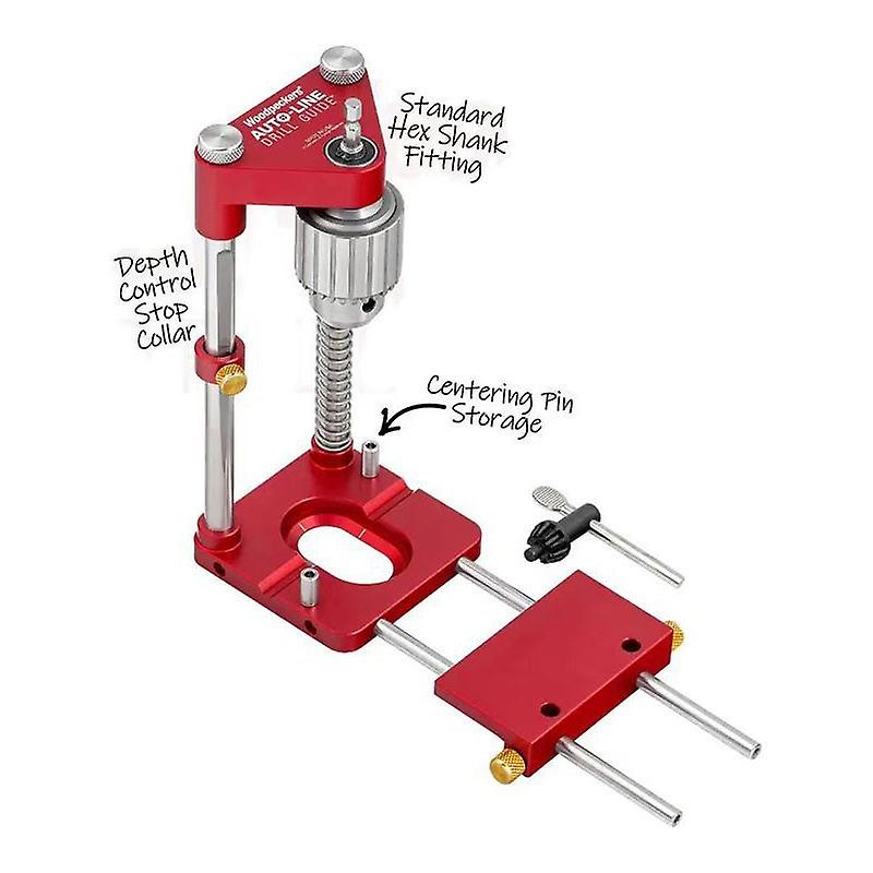 Drill stand, hexagonal drive/movable drill stand for cordless screwdriver and drill, for surfaces and round workpieces
