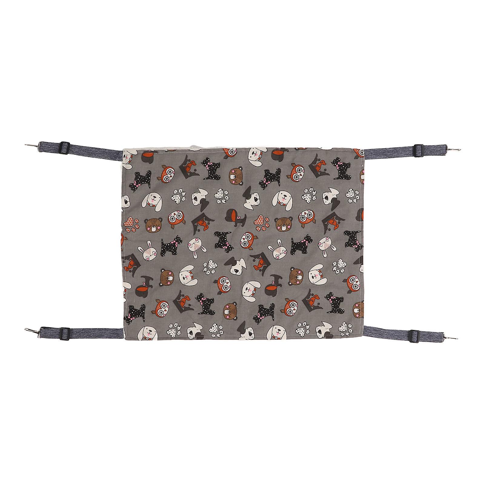 Cat Hammock Soft Comfortable Warm Pet Double Layer Plush Hammock for Rabbits Kittens Hamsters Puppies Ferrets S White Dog