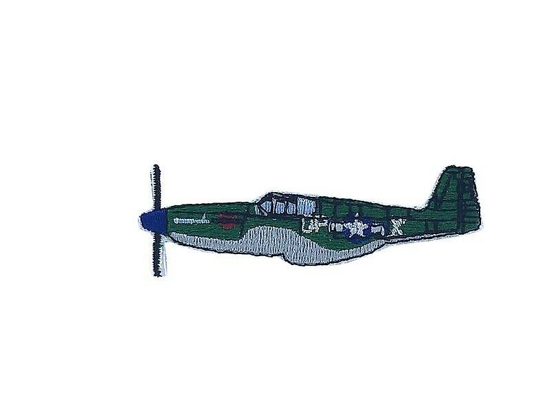 Patch ecusson embroidery thermostick badge green plane embroidery