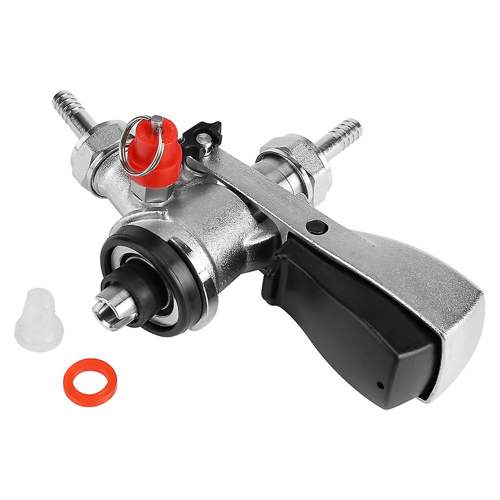 S Type Copper Keg Coupler Draft Beer Dispenser for Home Use, Wine and Brew Connection Valve with Durable Brass Construction