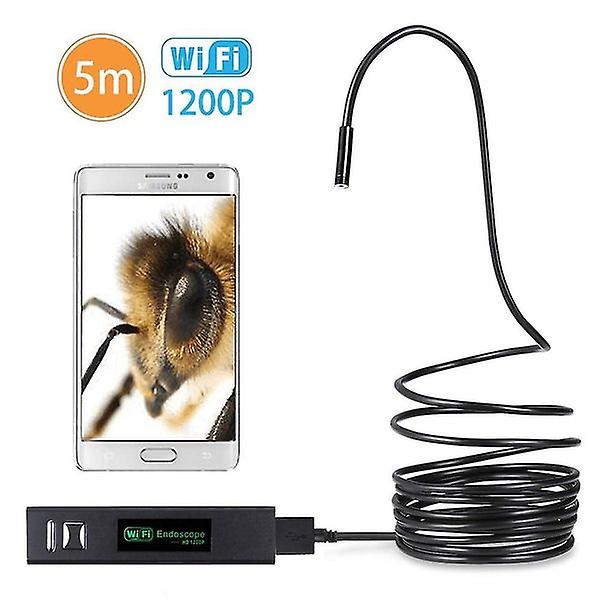 Wireless 1200p Wifi Inspection Camera HD Endoscope with 8 LED Light