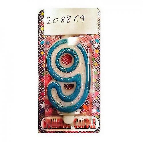 Deluxe Number 9th Birthday Candle