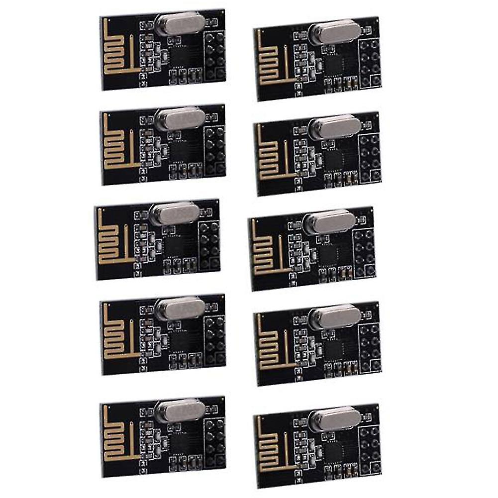 10st NRF24L01+ trådlös modul Power Strengthen Edition NRF24L01 2,4 GHz trådlös kommunikationsmodul för