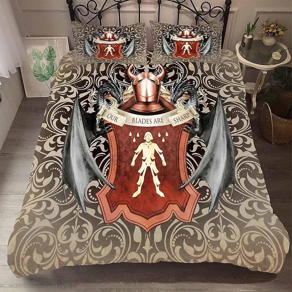Bettwäsche-Set Game of Thrones 3 Stück 2 Kissenbezug Super weich atmungsaktiv Mikrofaser hypoallergen BlADES ARE)