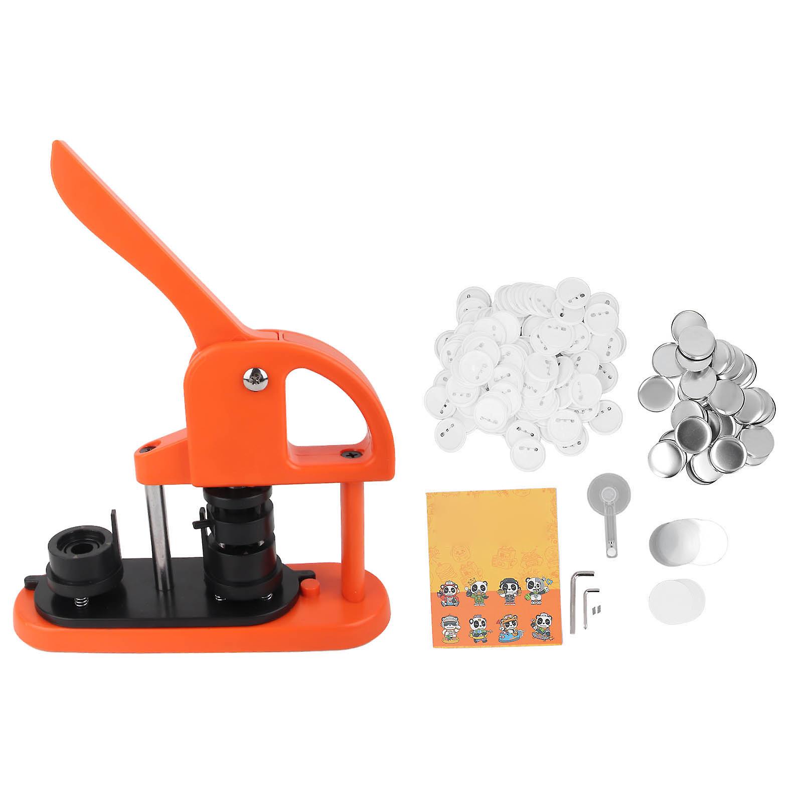 Button Maker Machine DIY Pin Badge Press Supplies Set Kit Détachable avec Circle Cutter 25mm