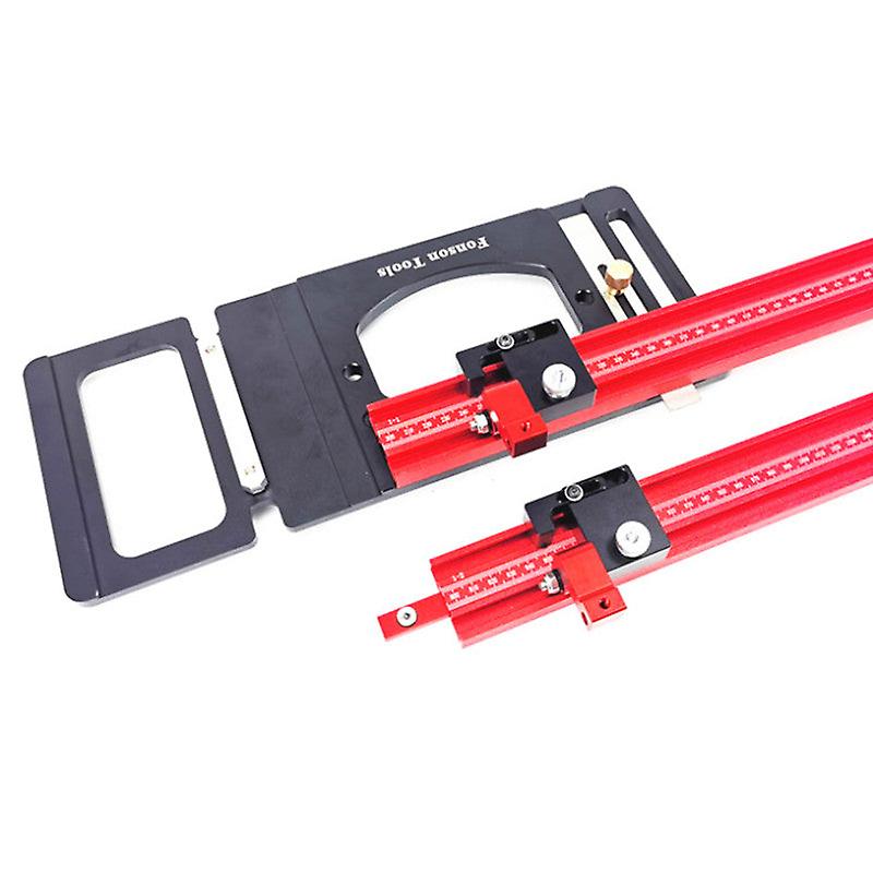 Track Saw Square Guide Rail Clamp W/ 1200mm Parallel Guide System Woodworking 90 Degree Right Angle Guide Plate Position Tool