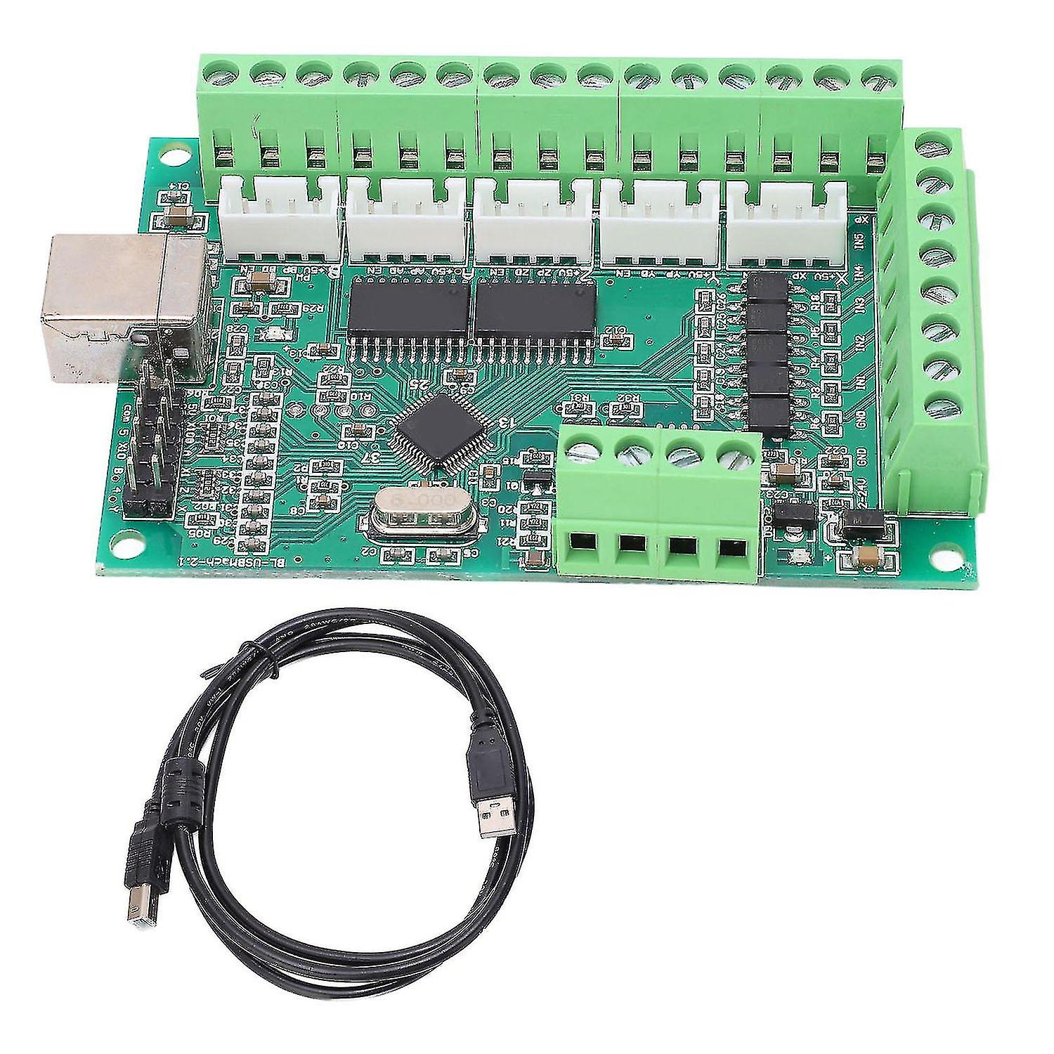 Cnc Controller 5 Axes 100khz Motion Control Card Board Module Usb Interface For Motor