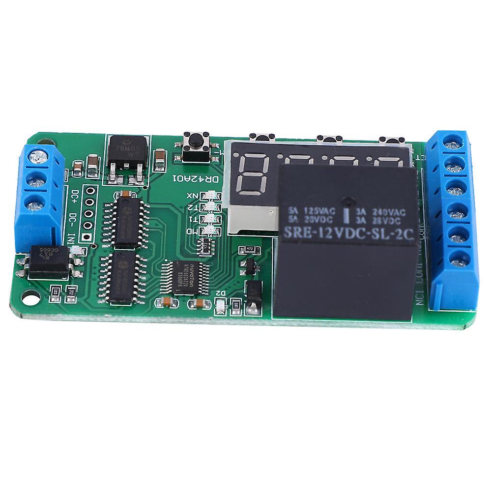 Dual Channel 12V Multi functional DPDT Delay Timer Board Relay Time Control Switch Module