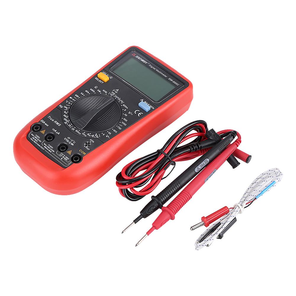 SNDWAY Handheld LCD Digital Auto Range Multimeter AC\/DC Voltage\/Current Tester Tool