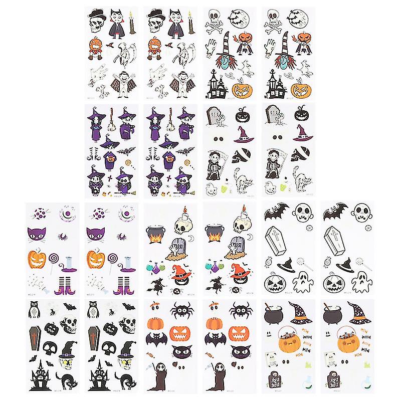 20pcs Tattooing Stickers For Halloween Decorations