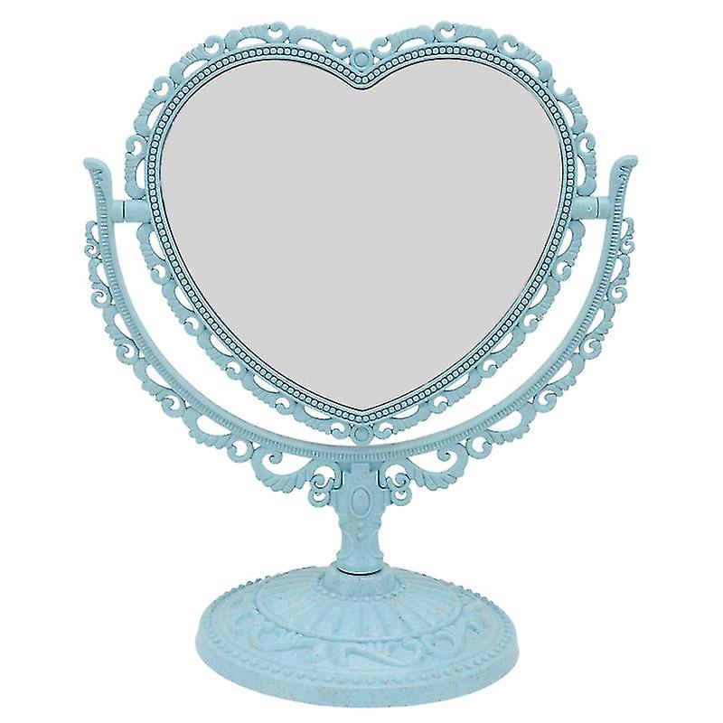 1pcs Rotating Mirror For Bathroom Bedroom Blue