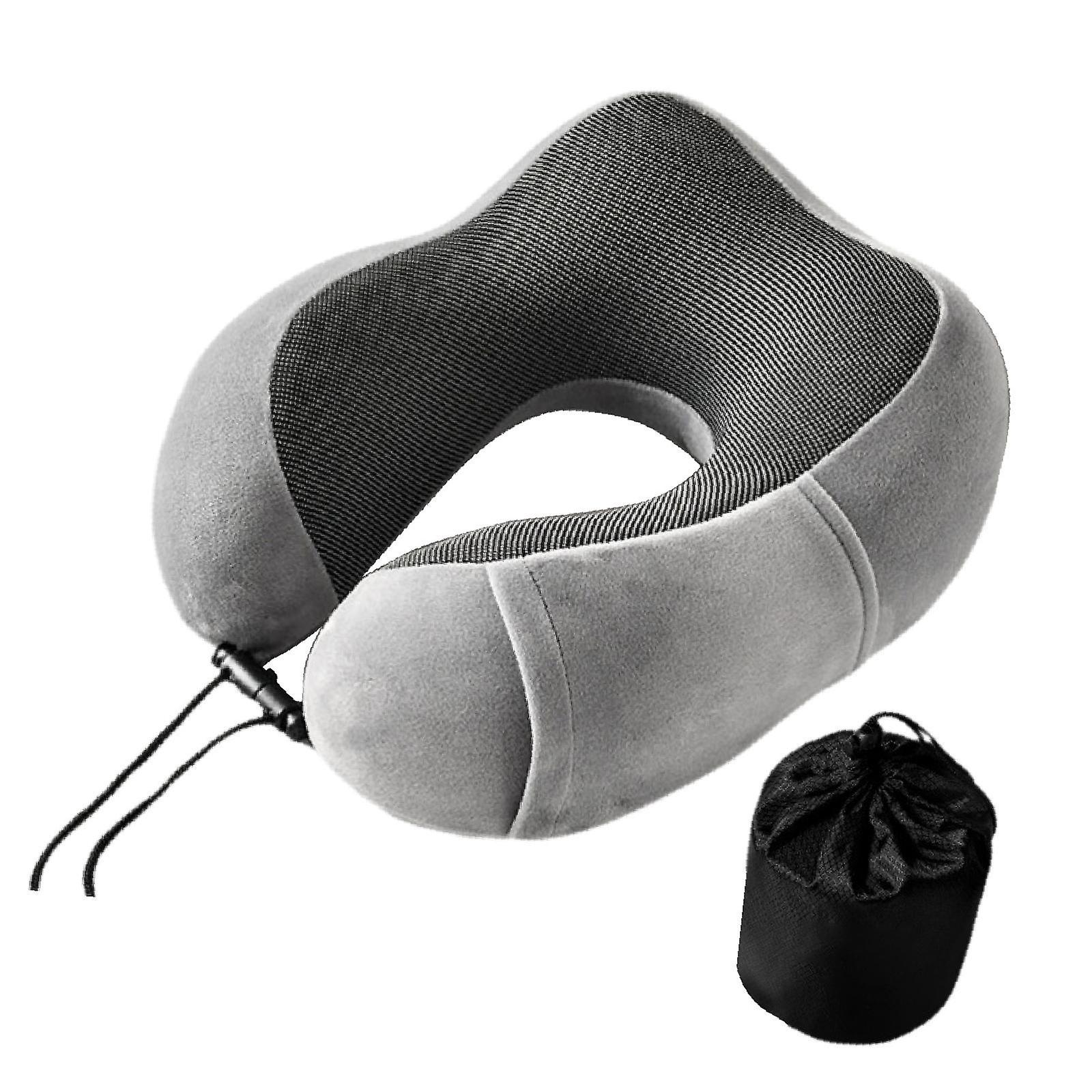 Resekudde Resetillbehör för Flygplan Kudde Sovbil Grå