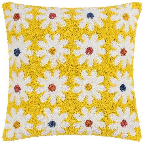 Heya Home Knitted Daisy Cushion Cover
