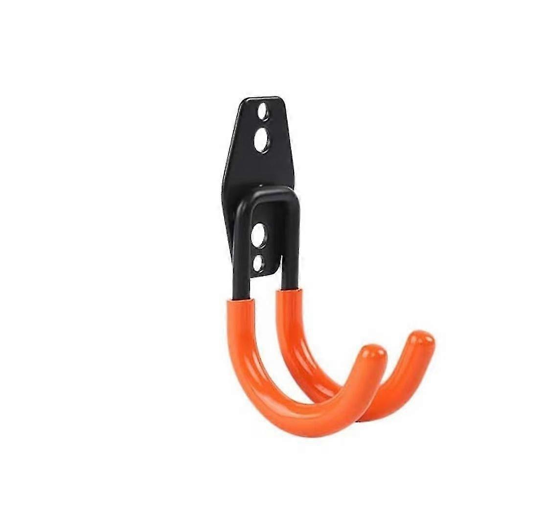 Garage Hooks Utility Double Hook Holder Non-slip Rubber Tool Hooks for Bulk Items, Bicycles, Ropes, 